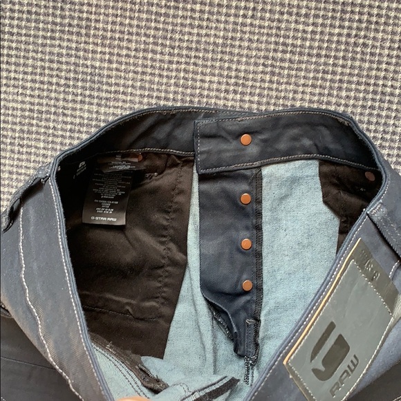 G-STAR Slim Dark Waxed Denim Jeans - Picture 5 of 7